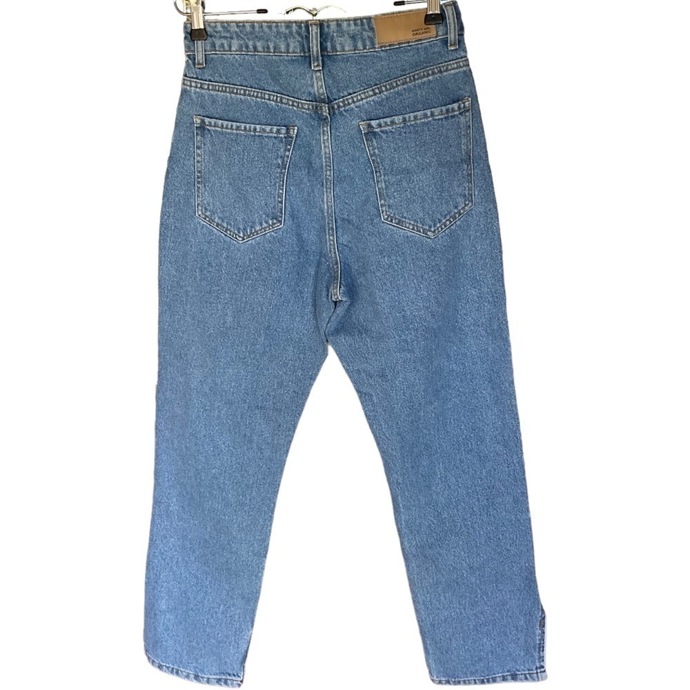 NASTY GAL LIGHT BLUE CROPPED JEANS NWT SIZE 6 - Picture 2 of 4
